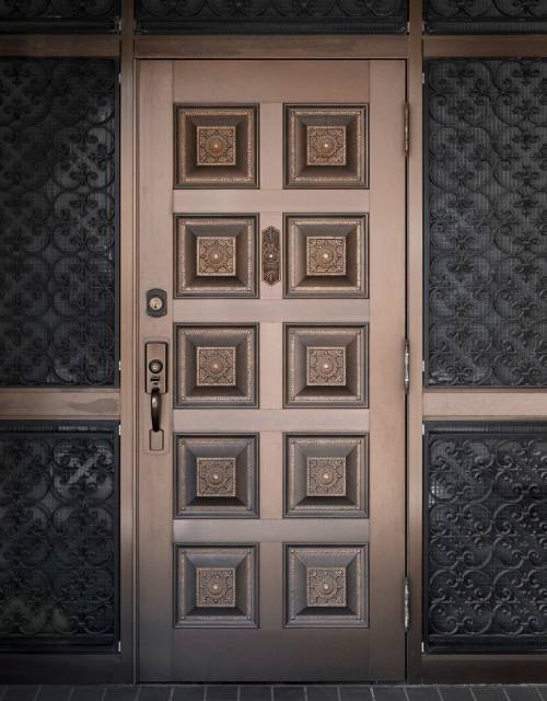 feature fluted doors