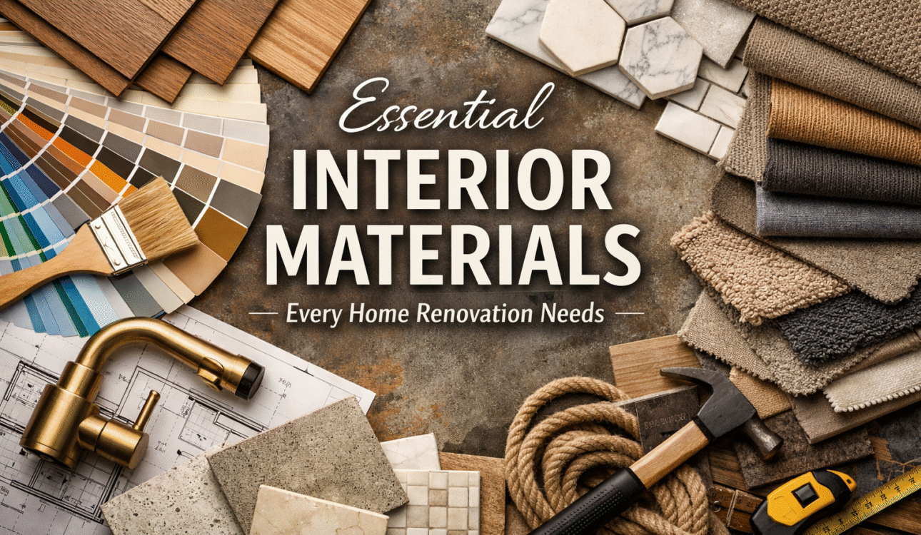Essential Interior Materials Every Home Renovation Needs